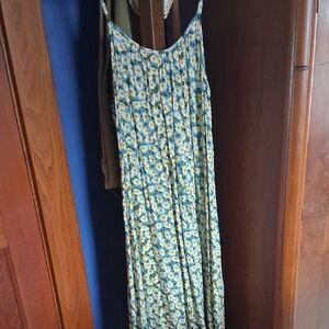 Natural Life Blue and Yellow Floral Dress